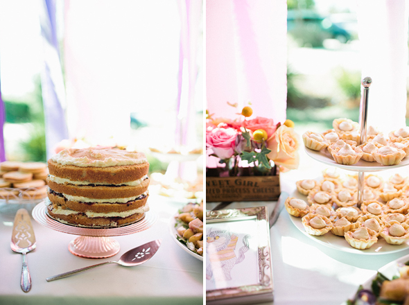 Leckere Köstlichkeiten auf der märchenhaften Babyparty